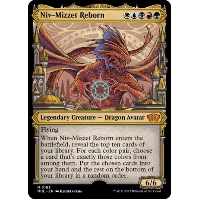 Niv-Mizzet Reborn (Showcase Frame Halo foil)