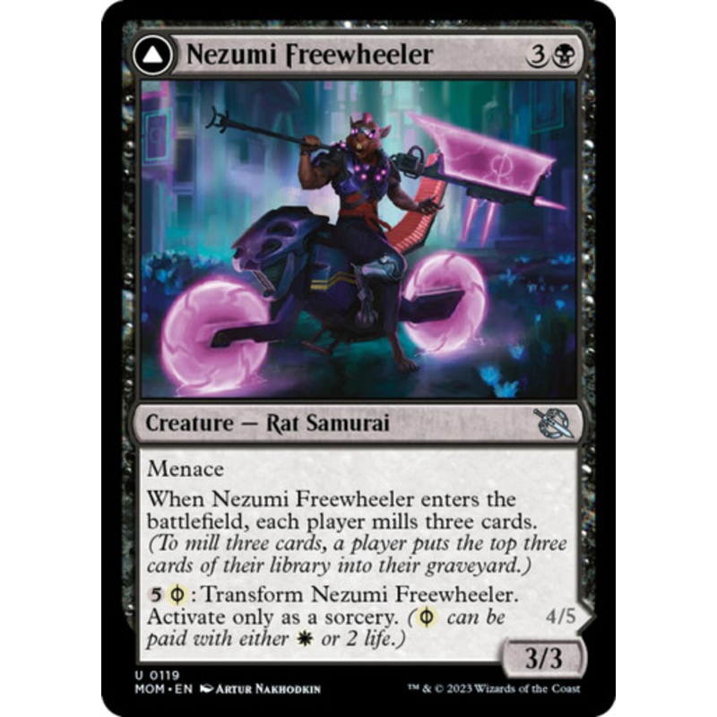 Nezumi Freewheeler // Hideous Fleshwheeler | March of the Machine