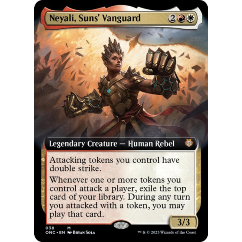 Neyali, Suns’ Vanguard (Extended Art) | Phyrexia: All Will Be One Commander