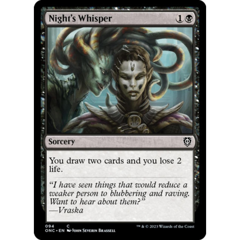Night’s Whisper | Phyrexia: All Will Be One Commander
