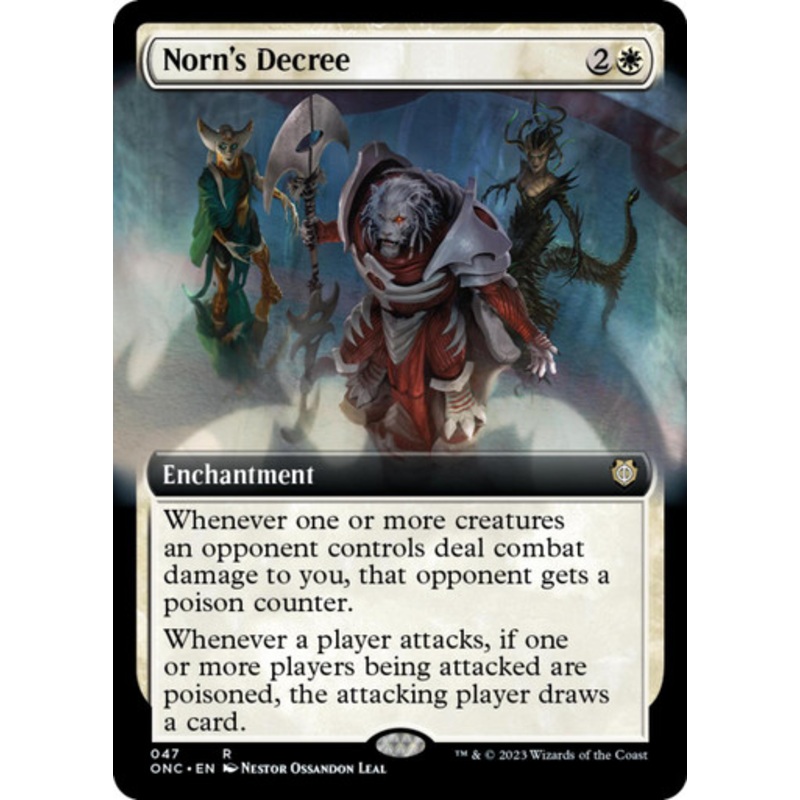 Norn’s Decree (Extended Art) | Phyrexia: All Will Be One Commander