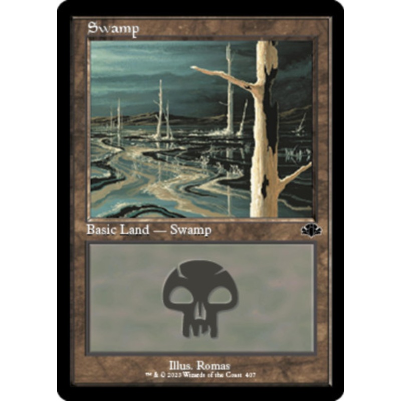 Swamp #407 (Retro Frame) | Dominaria Remastered