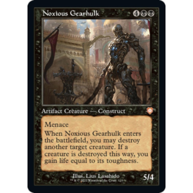 Noxious Gearhulk (Retro Frame) | The Brothers’ War Commander