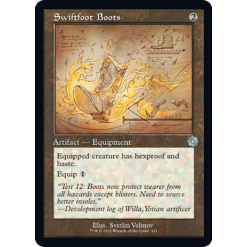 Swiftfoot Boots (Schematic Art) | The Brothers’ War Retro Artifacts