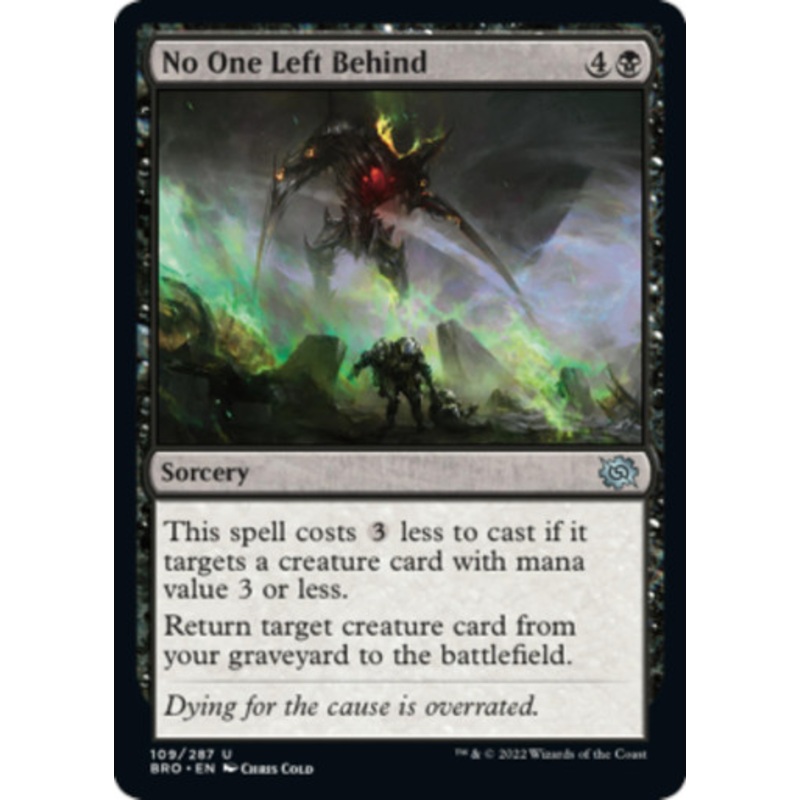 No One Left Behind | The Brothers’ War