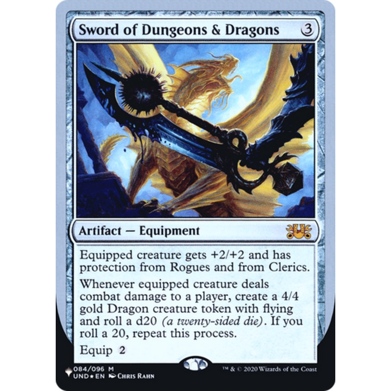 Sword of Dungeons and Dragons (The List Reprint foil) | Unsanctioned