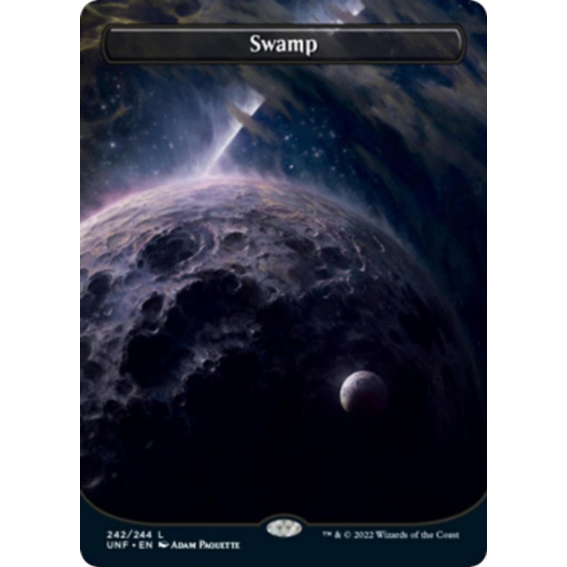 Swamp #242 (Borderless Galaxy foil) | Unfinity