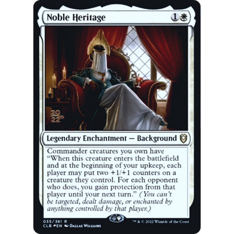 Noble Heritage (Prerelease foil) | Commander Legends: Battle for Baldur’s Gate