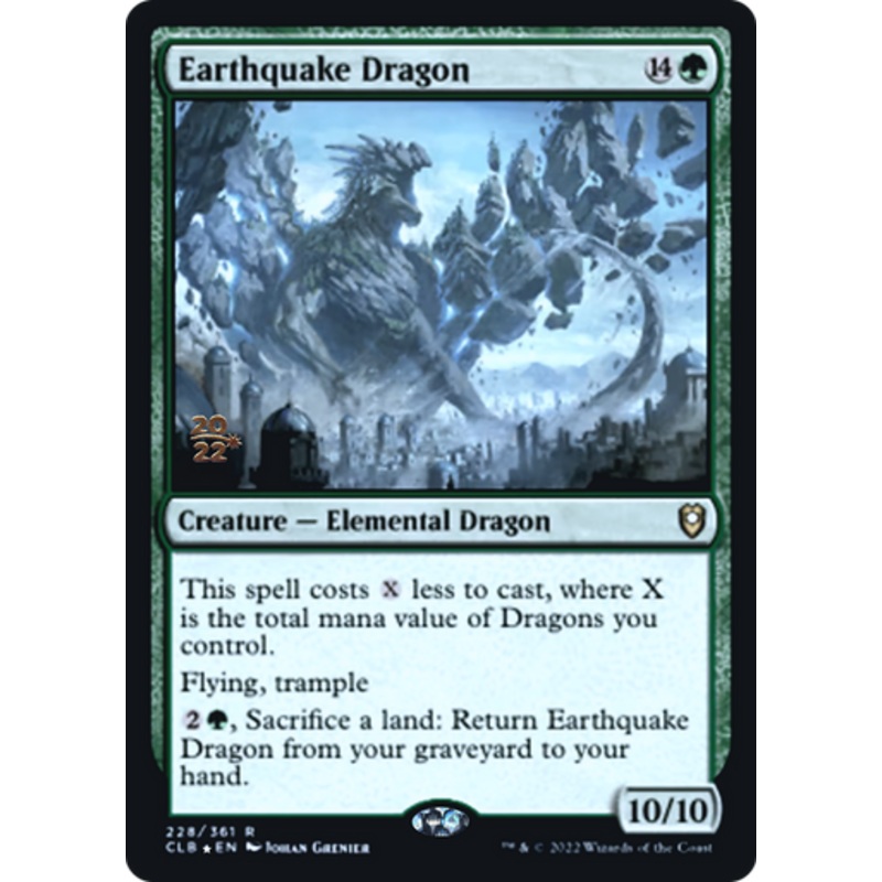 Earthquake Dragon (Prerelease foil) | Commander Legends: Battle for Baldur’s Gate