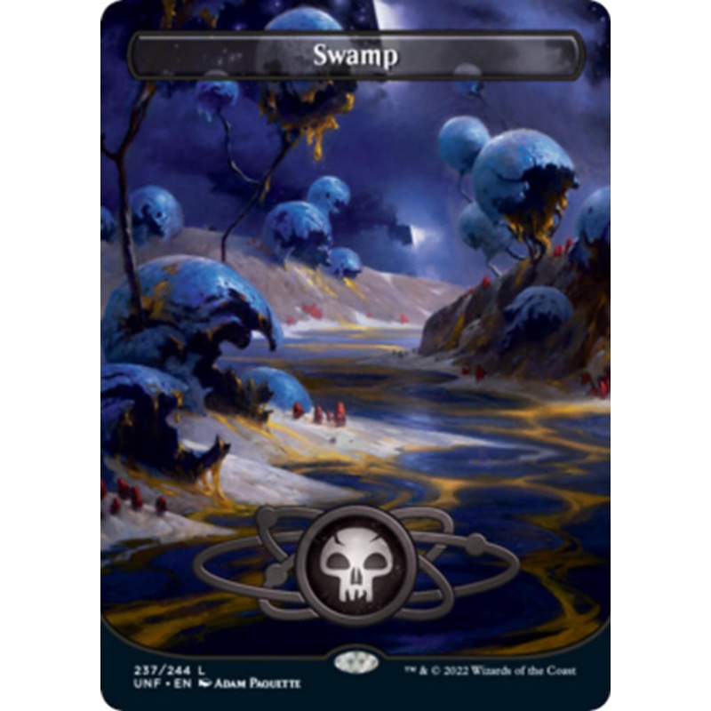 Swamp #237 (Borderless foil) | Unfinity