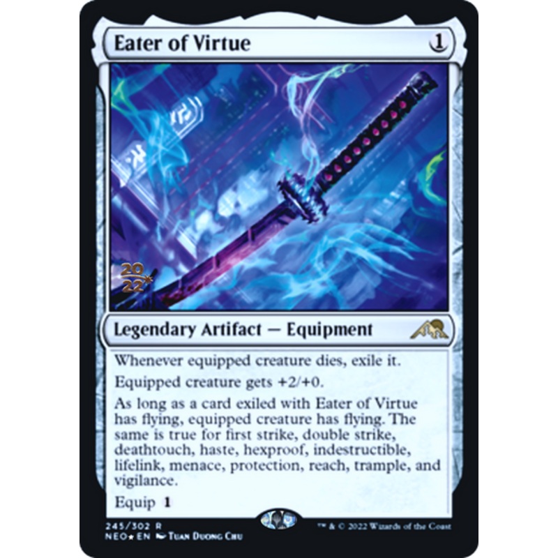 Eater of Virtue (Prerelease foil) | Kamigawa: Neon Dynasty