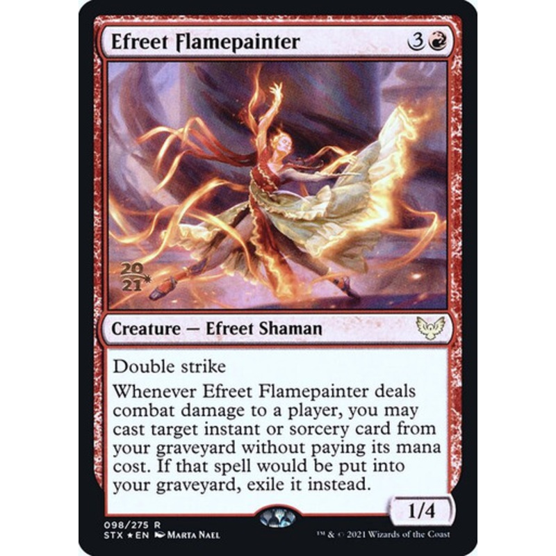 Efreet Flamepainter (Strixhaven: School of Mages Prerelease foil) | Strixhaven: School of Mages