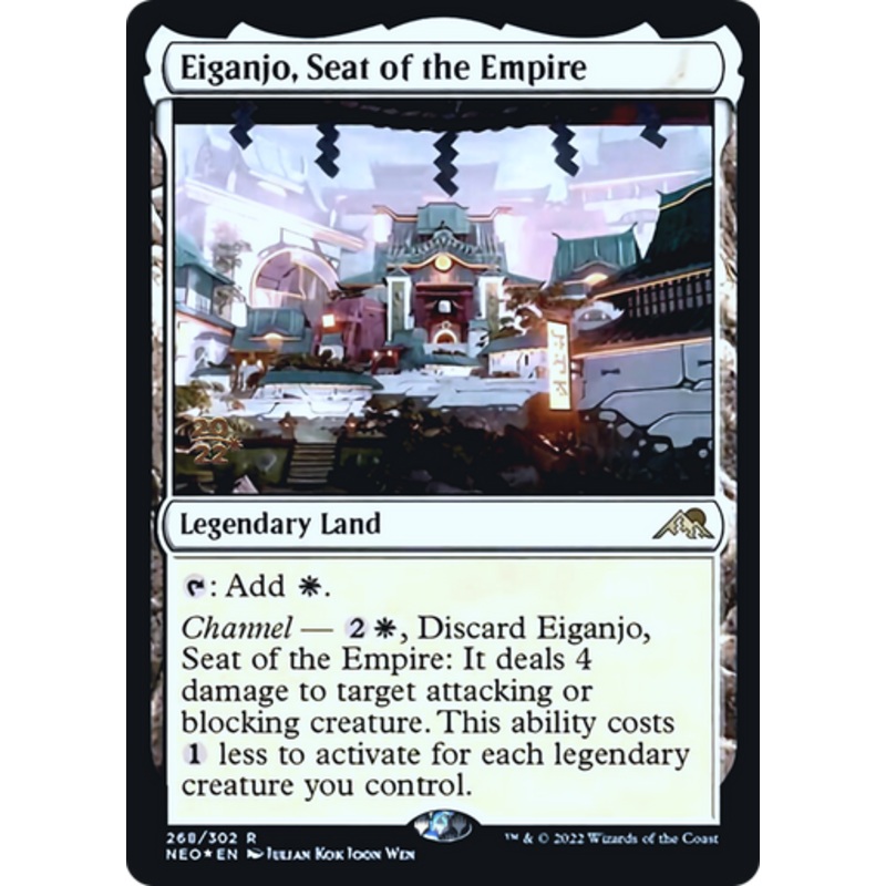 Eiganjo, Seat of the Empire (Prerelease foil) | Kamigawa: Neon Dynasty