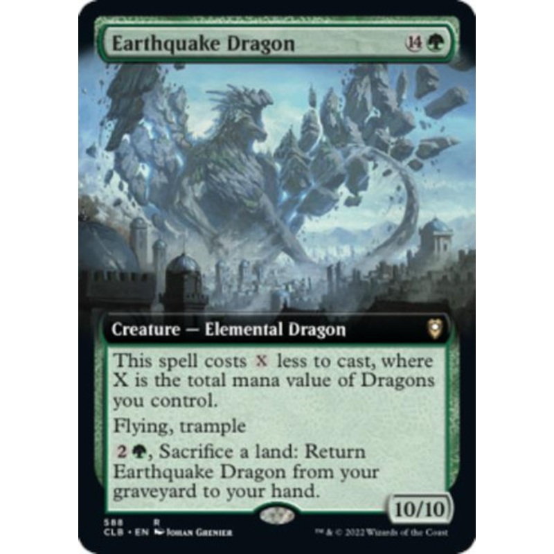 Earthquake Dragon (Extended Art) | Commander Legends: Battle for Baldur’s Gate