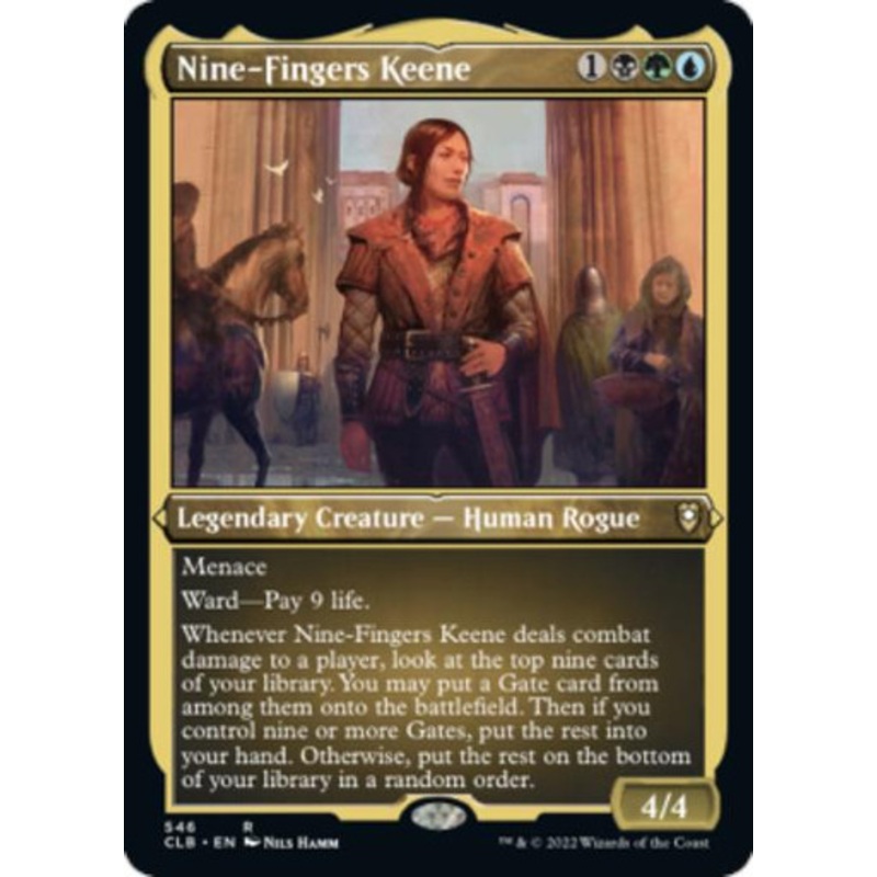 Nine-Fingers Keene (Etched foil) | Commander Legends: Battle for Baldur’s Gate