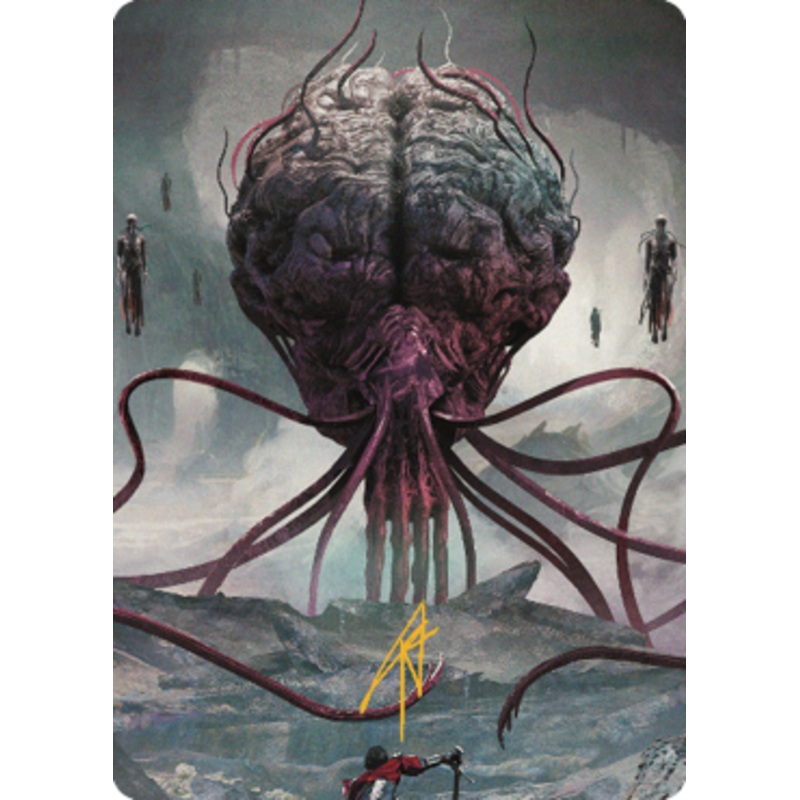 Elder Brain Art Card (#13) (Gold Signature)