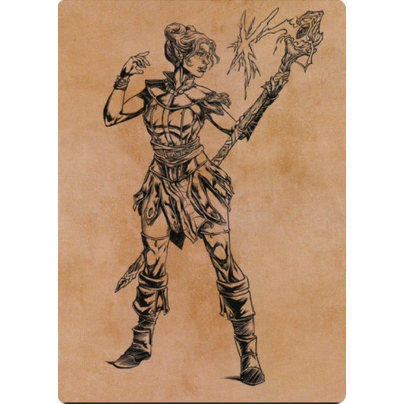 Neera, Wild Mage Art Card (#74) | Commander Legends: Battle for Baldur’s Gate