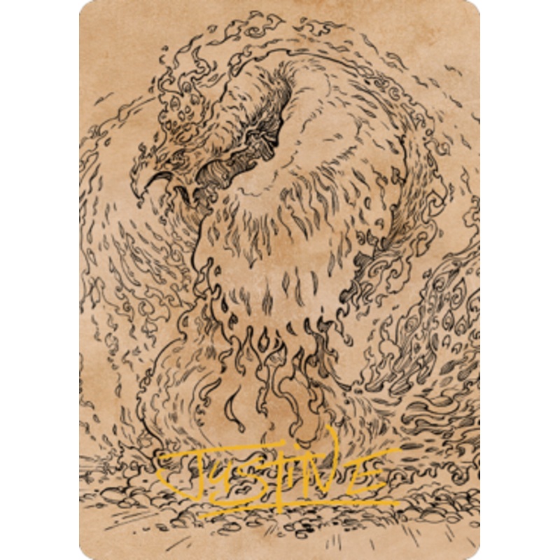 Nemesis Phoenix Art Card (#56) (Gold Signature) | Commander Legends: Battle for Baldur’s Gate