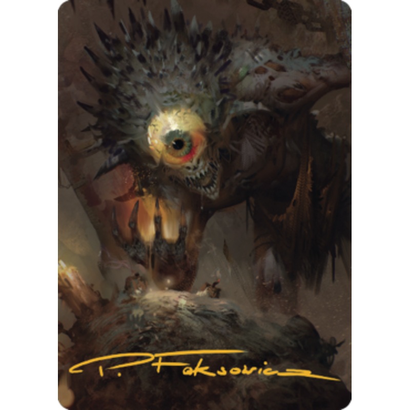 Nothic Art Card (#25) (Gold Signature) | Commander Legends: Battle for Baldur’s Gate