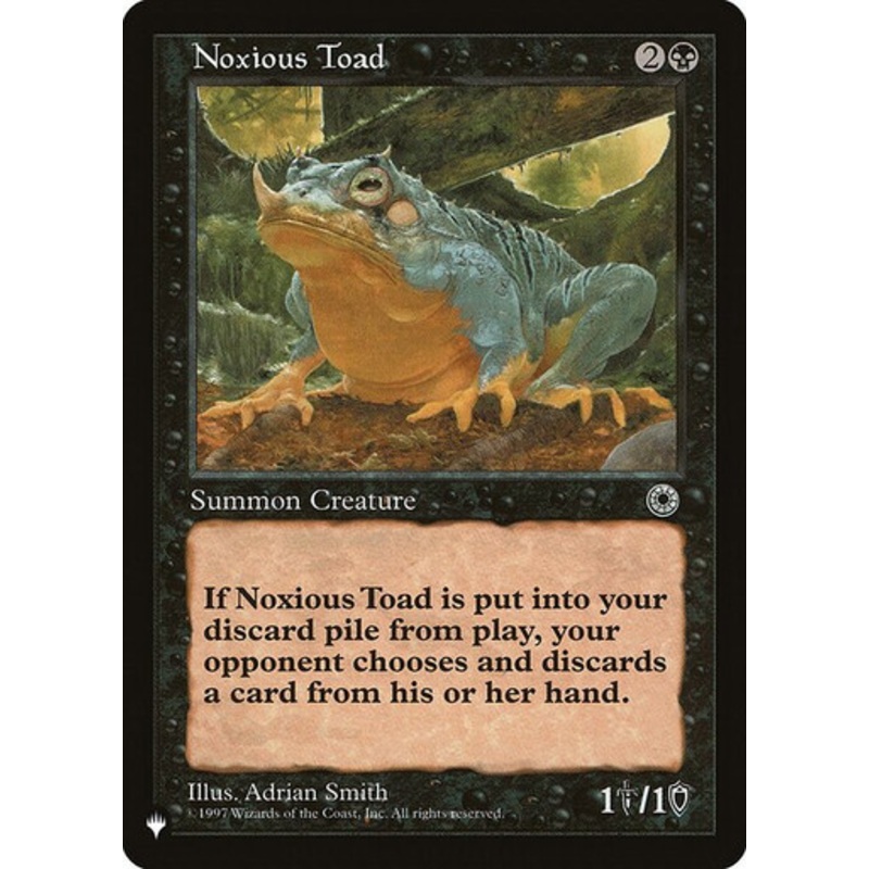 Noxious Toad (The List Reprint) | Portal
