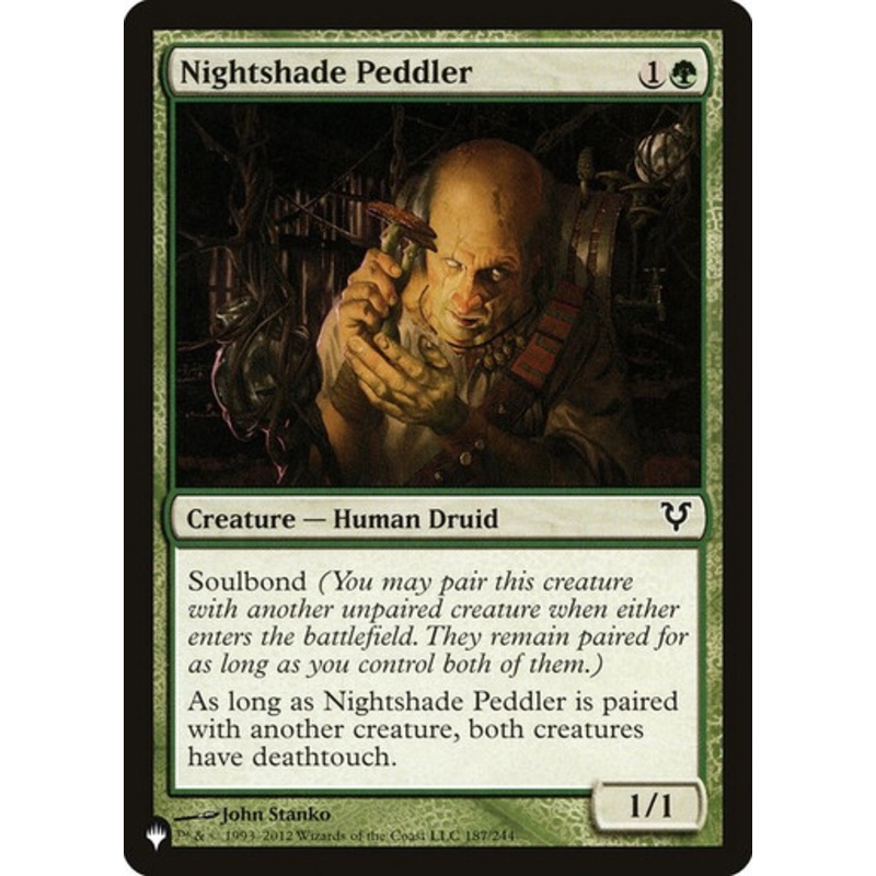 Nightshade Peddler (The List Reprint) | Avacyn Restored