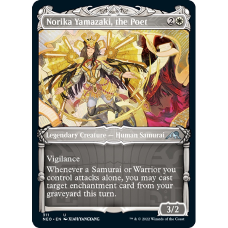 Norika Yamazaki, the Poet (Samurai Frame) | Kamigawa: Neon Dynasty
