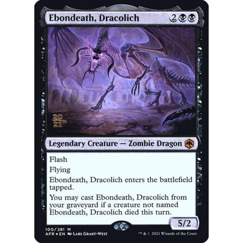 Ebondeath, Dracolich (Adventures in the Forgotten Realms Prerelease foil) | Adventures in the Forgotten Realms