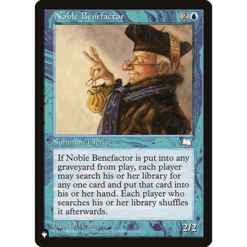 Noble Benefactor (The List Reprint)