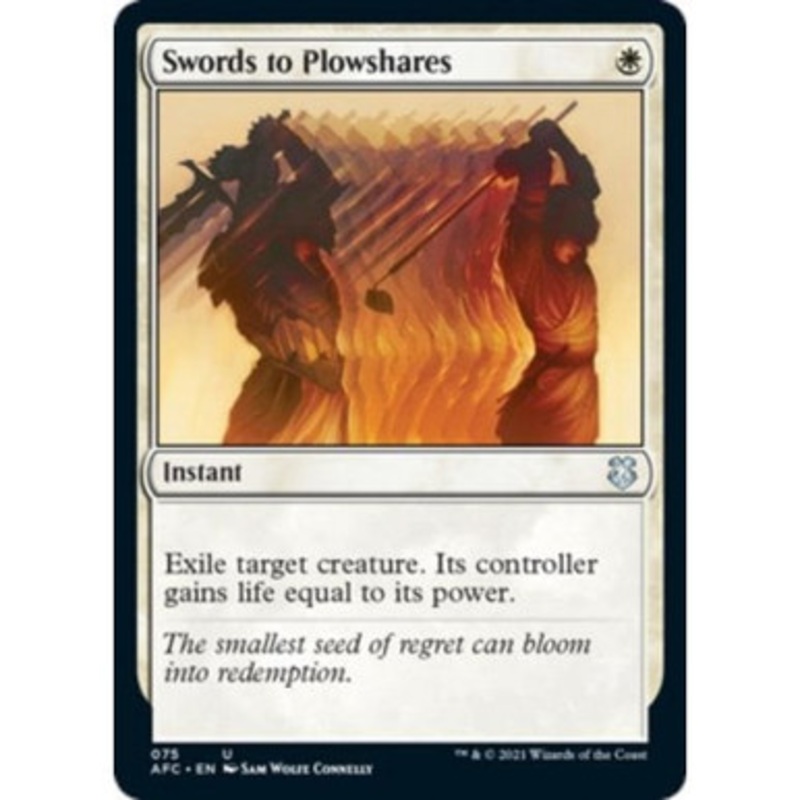 Swords to Plowshares | Adventures in the Forgotten Realms Commander