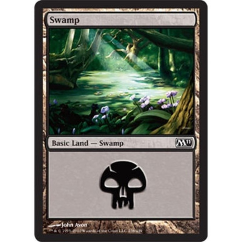 Swamp (#238) (foil) | Magic 2011 Core Set