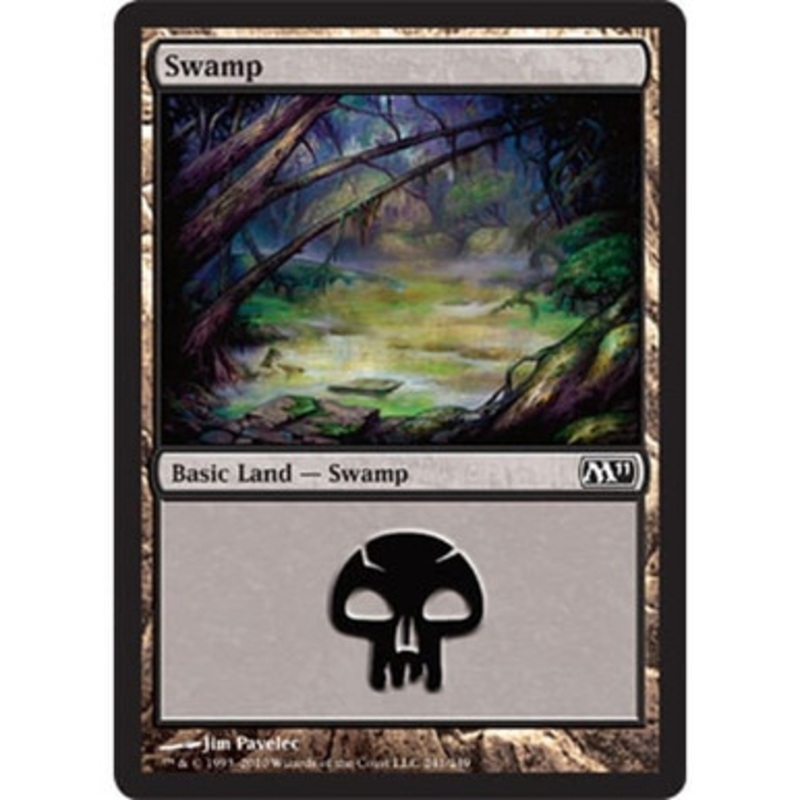 Swamp (#241) (foil) | Magic 2011 Core Set