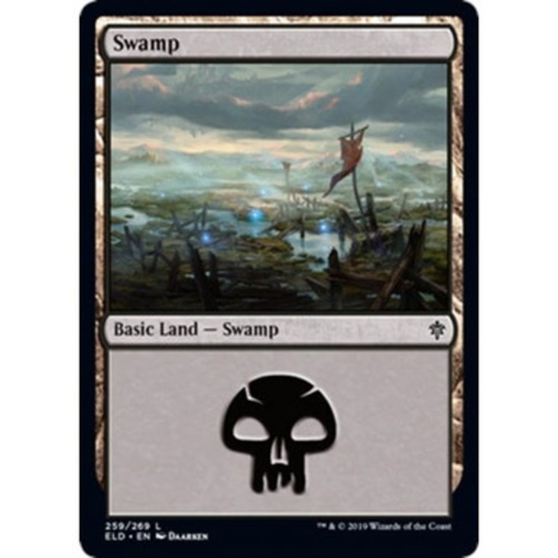 Swamp (#259) (foil) | Throne of Eldraine