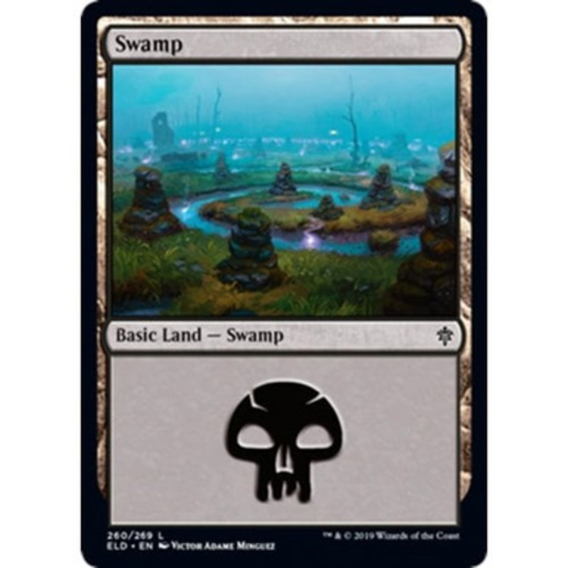 Swamp (#260) (foil) | Throne of Eldraine