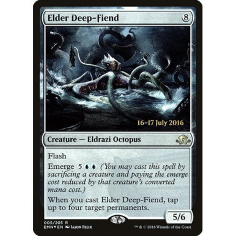 Elder Deep-Fiend (Eldritch Moon Prerelease foil) | Promotional Cards