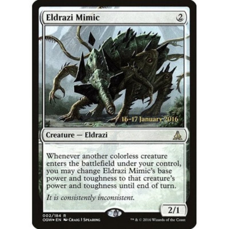 Eldrazi Mimic (Oath of the Gatewatch Prerelease foil) | Promotional Cards