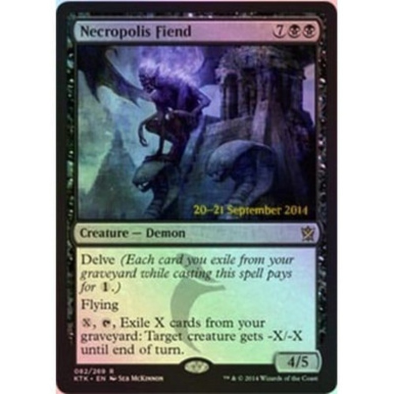 Necropolis Fiend (Khans of Tarkir Prerelease foil) | Promotional Cards