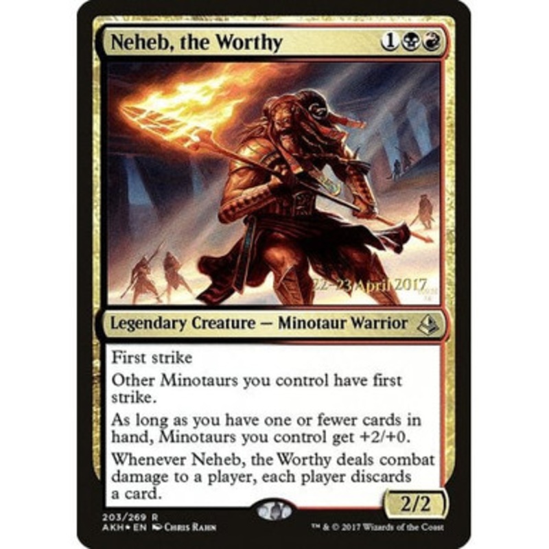 Neheb, the Worthy (Amonkhet Prerelease foil) | Promotional Cards