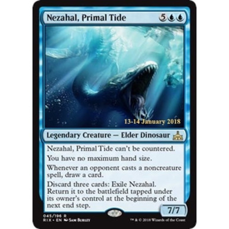 Nezahal, Primal Tide (Rivals of Ixalan Prerelease Foil) | Promotional Cards