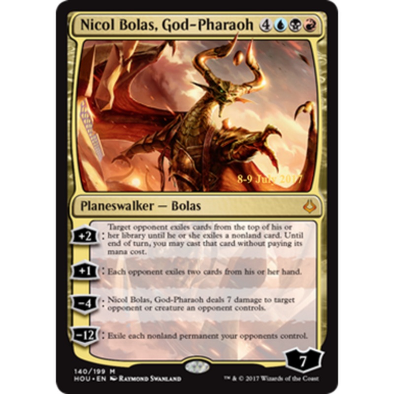 Nicol Bolas, God-Pharaoh (Hour of Devastation Prerelease Foil) | Promotional Cards