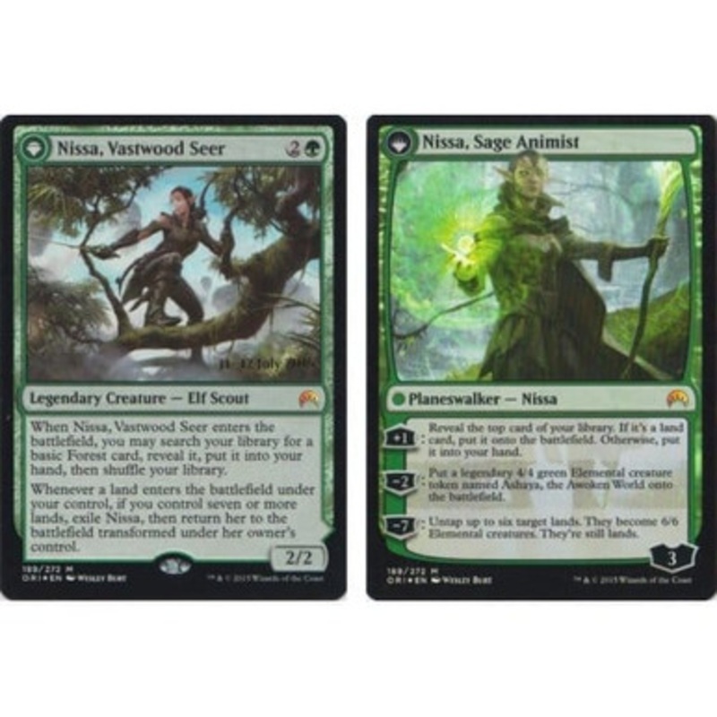 Nissa, Vastwood Seer (Nissa, Sage Animist) (Magic Origins Prerelease foil) | Promotional Cards