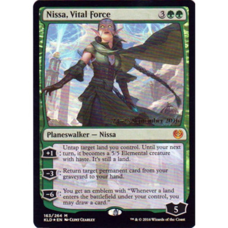 Nissa, Vital Force (Kaladesh Prerelease foil) | Promotional Cards