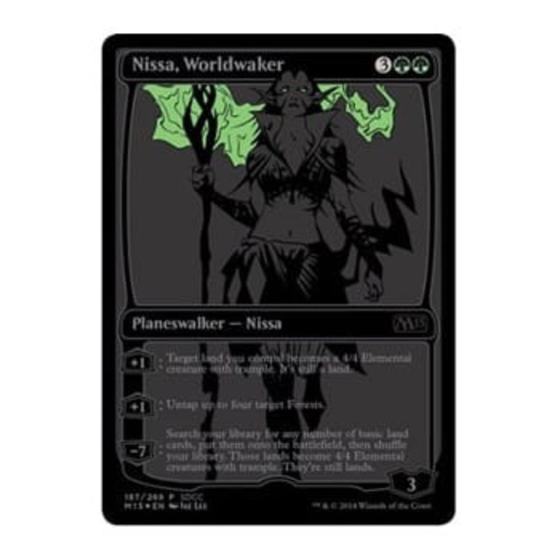 Nissa, Worldwaker (SDCC Promo 2014 foil) | Promotional Cards