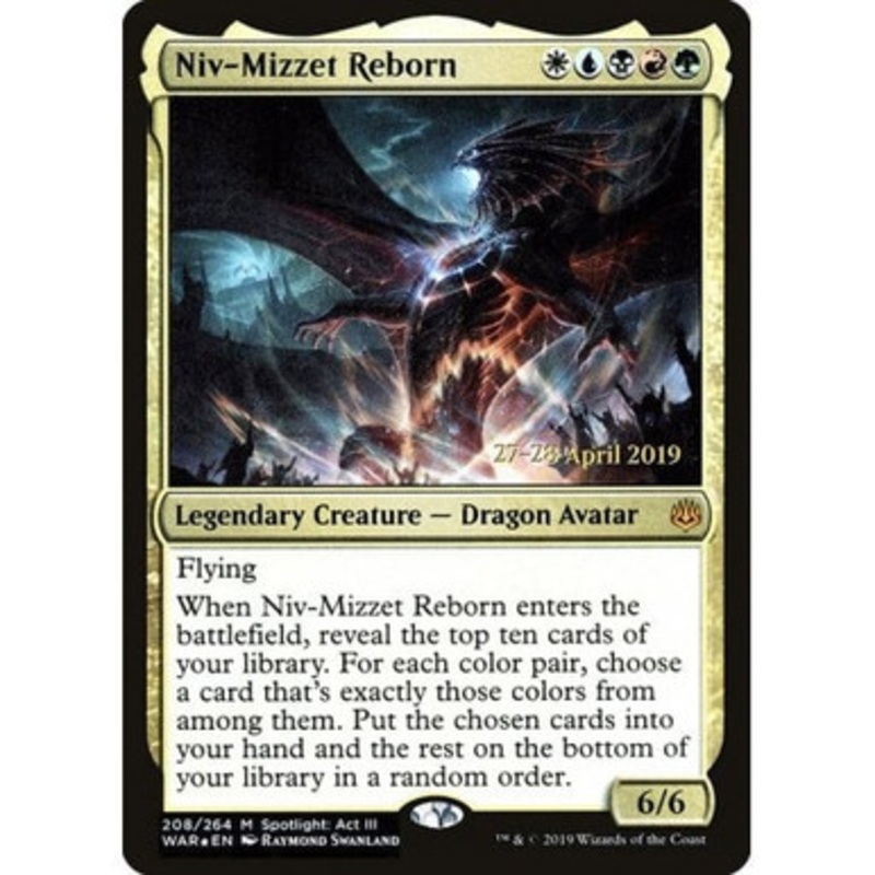 Niv-Mizzet Reborn (War of the Spark Prerelease foil) | Promotional Cards