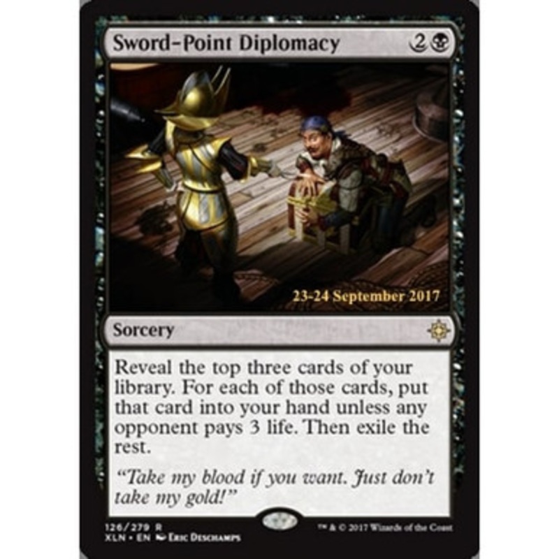Sword-Point Diplomacy (Ixalan Prerelease foil) | Promotional Cards