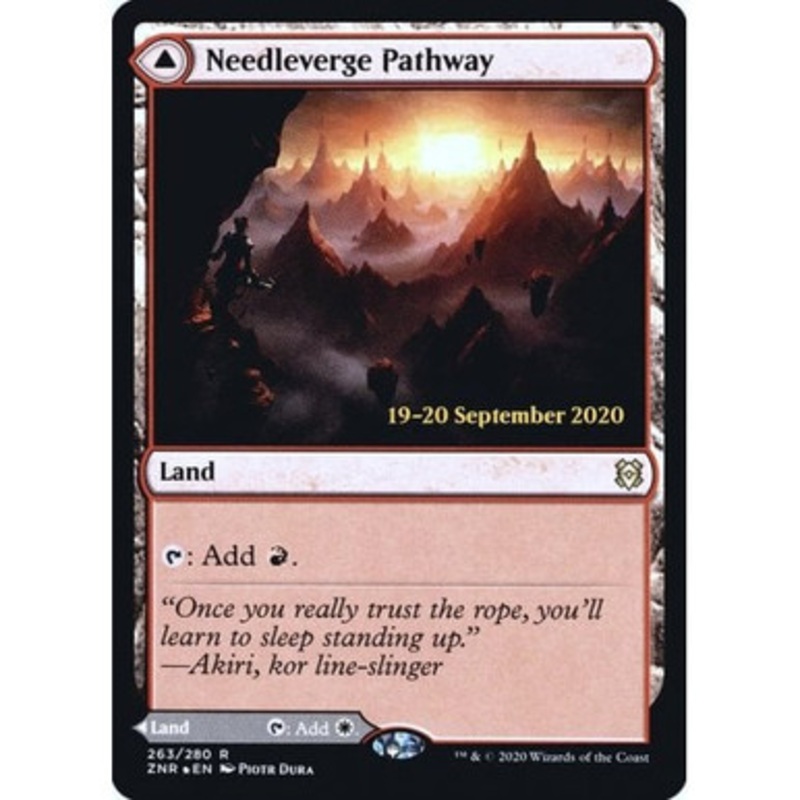 Needleverge Pathway // Pillarverge Pathway (Zendikar Rising Prerelease foil) | Zendikar Rising