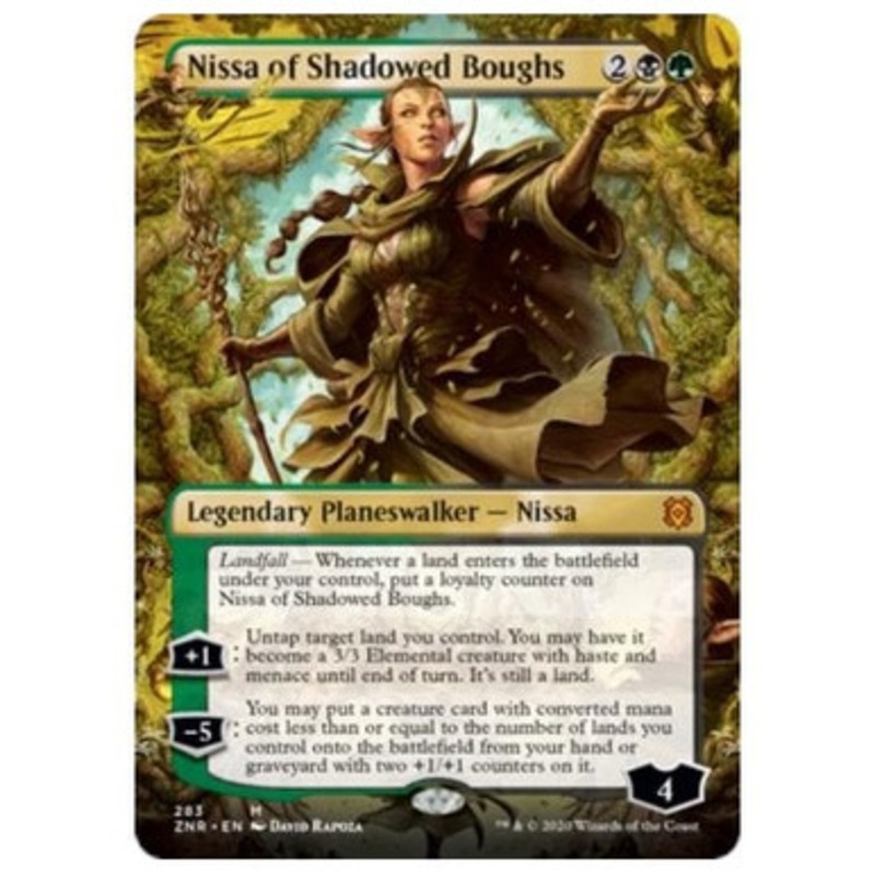 Nissa of Shadowed Boughs (Borderless Art) | Zendikar Rising