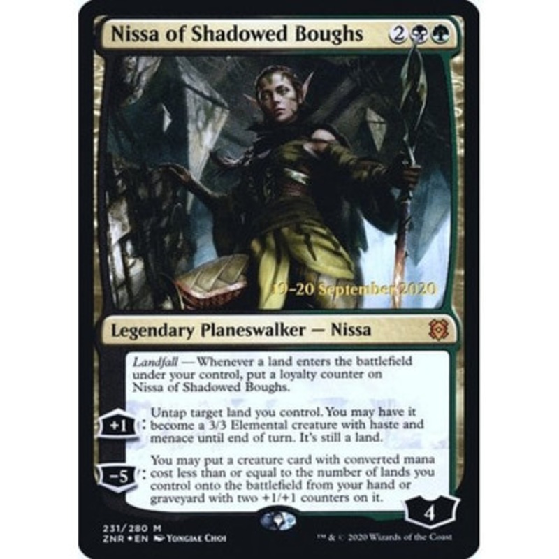 Nissa of Shadowed Boughs (Zendikar Rising Prerelease foil) | Zendikar Rising