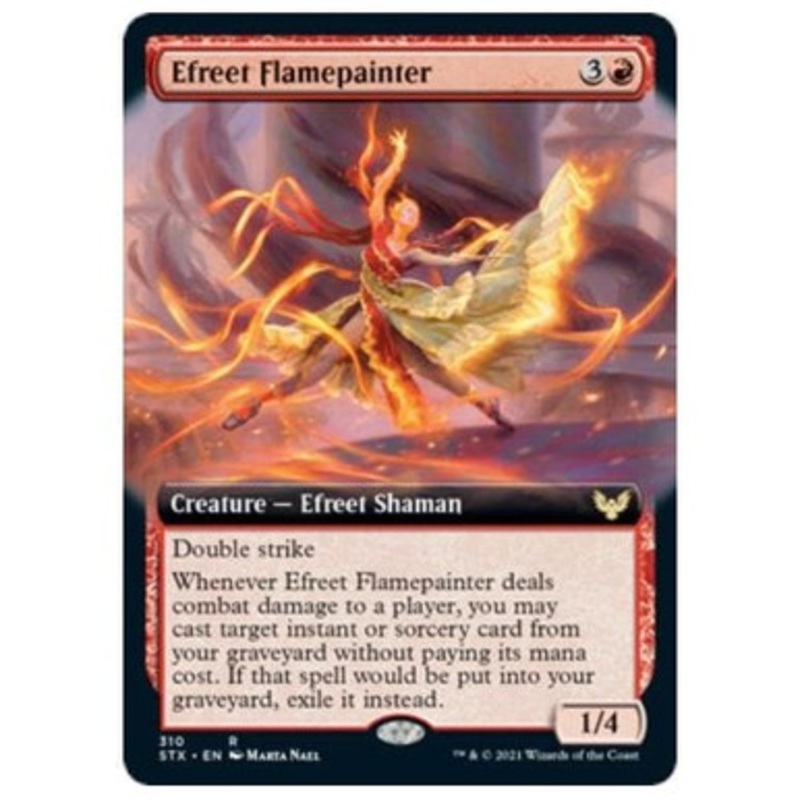 Efreet Flamepainter (Extended Art) (foil) | Strixhaven: School of Mages
