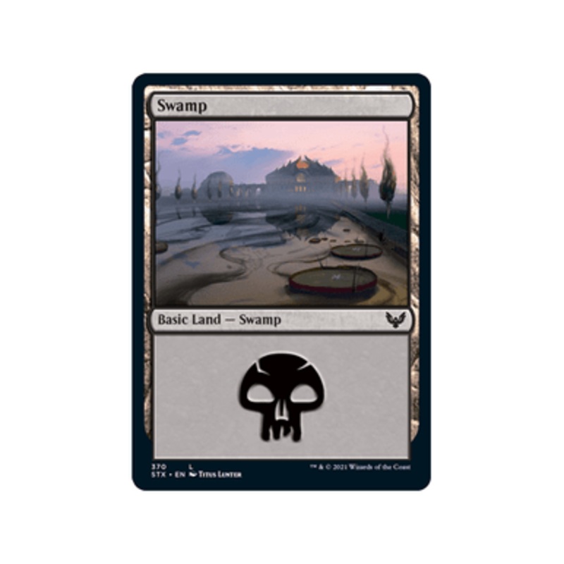 Swamp (#370) (foil) | Strixhaven: School of Mages