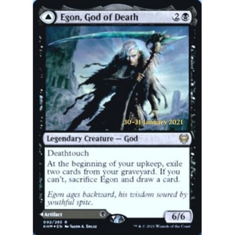 Egon, God of Death // Throne of Death (Kaldheim Prerelease foil) | Kaldheim